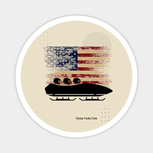 Bobsled USA Flag Magnet